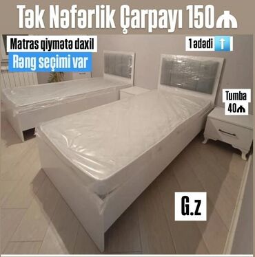 tek kravat ucuz: Təknəfərlik çarpayı, Matras ilə