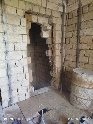 Beton işləri: Səssiz tozsuz səliqəli kəsim. Beton katlavan monolit kubik — 24