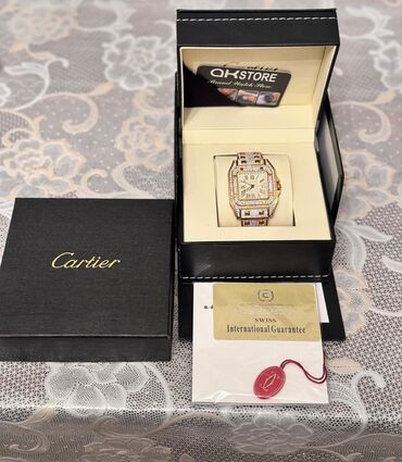 Сумки: Наручные часы, Cartier, цвет - Золотой