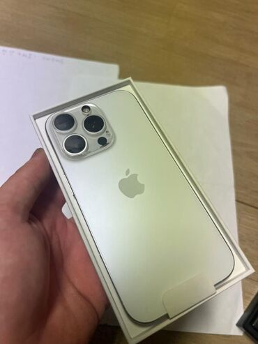 apple 6: IPhone 16 Pro, Новый, 128 ГБ, Серебристый, Коробка, 100 %