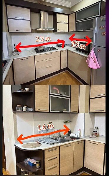 Mətbəx mebeli: TECİLİ 5.50 olcude metbex mebeli satilir 320 manata. Ustunde qaz Moyka — 1