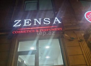 Reklam lövhələri: ZENSA – Cosmetics & Perfumery işıqlandırılan fasad lövhəsi real — 2