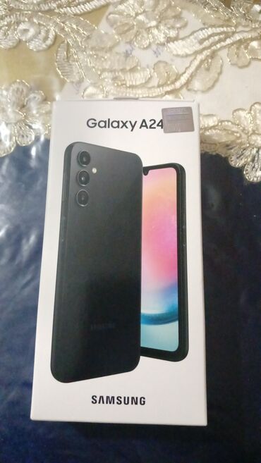 kitay telefon: Samsung Galaxy A24 4G, 128 GB, rəng - Göy, Barmaq izi