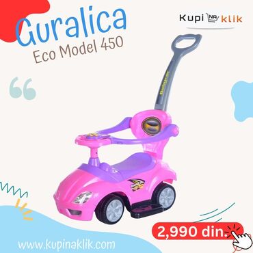 Dečiji električni automobili: Guralica Eco Model 450 – 3 u 1 dečje vozilo - Višenamenska guralica — 6