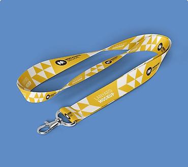 Декоративные ленты и банты: Брендированные ленты‑бейджи (ланъярды) с карабином оптом и в розницу — 5