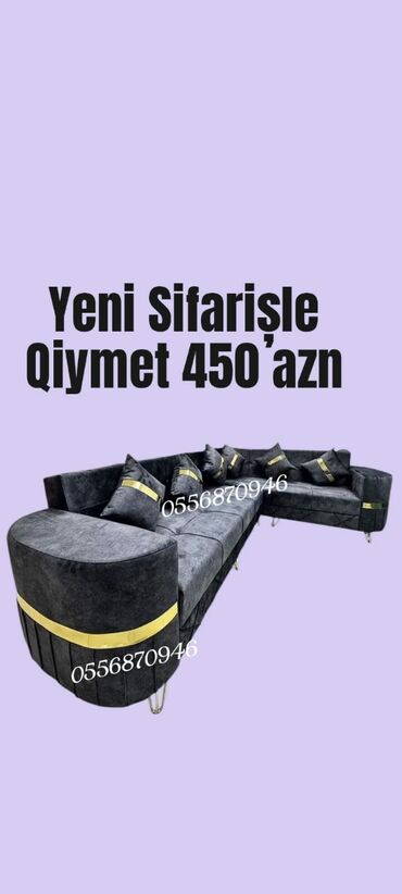 Sifarişlə divanlar: Künc divan, Qonaq otağı üçün, Parça, Bazalı, Açılan, Kitab — 21