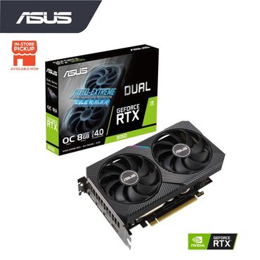 dp: Видеокарта, Новый, Asus, GeForce RTX, 8 ГБ, Для ПК