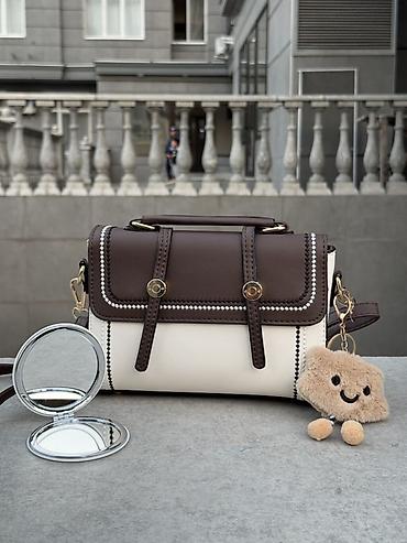 tory burch: Женская сумка кросс-боди/мини-сэтчел в двухцветном дизайне.Плюс мини — 2