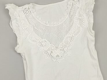 białe koronkowe bluzki ze stójką: Blouse, S (EU 36), condition - Perfect