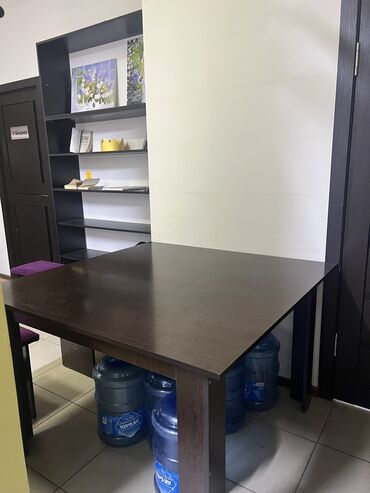 бу письменные столы: Комплект офисной мебели, Стол, цвет - Черный, Б/у