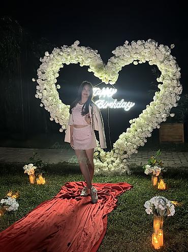 розы в колбе: Аренда фотозоны/оформления для праздника «Happy Birthday» Состав: - — 5