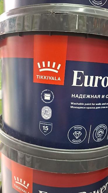 паталь: Краска моющаяся для стен и потолков TIKKIVALA Euro Power 7. Основные — 2