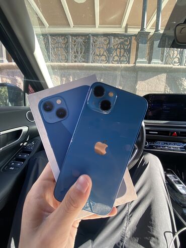 gateway ноутбук цена: IPhone 13, Колдонулган, 128 ГБ, Көк, Куту, 74 %