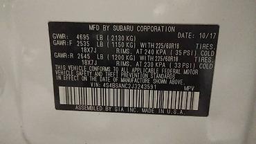 camry 70 2018: Subaru Outback: 2018 г., Универсал — 4
