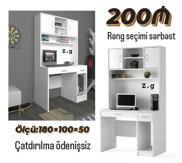 yazi masasi: *Yazı Masası 💫200Azn* ✔️Material Rusiya İstehsalı Laminat 18/lik