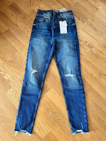 boyfrend cinslər: Джинсы Zara, S (EU 36), M (EU 38), цвет - Голубой