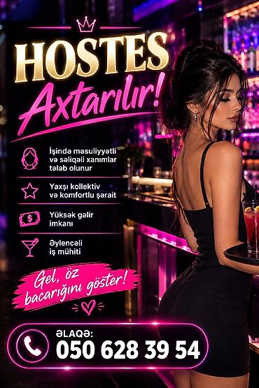 komputer isi vakansiya: Hostes, qeydiyyatçı tələb olunur — 1