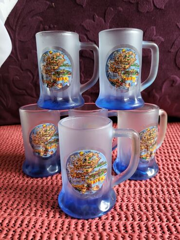 Čaše: Casice vintaz za zestoko pice. Casice bez ostecenja. mlecna — 4