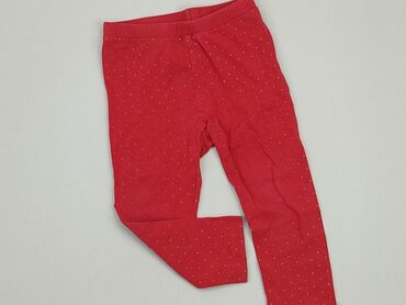 legginsy la mania czerwone: Legginsy dziecięce, 1.5-2 lat, 92, stan - Zadowalający