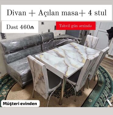 divan oturacaq: Yeni, 4 stul