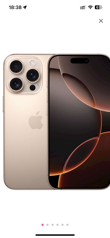 iphone 11 2ci el: IPhone 16 Pro, 128 GB, Zəmanət