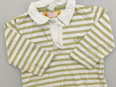 bluzka w beżowe paski: Blouse, 9-12 months, condition - Fair