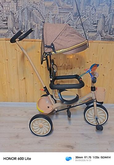 grand bicycle: Uşaq üçtəkərli velosipedi – Kiddiilo brendi - Rəng: qara gövdə — 6