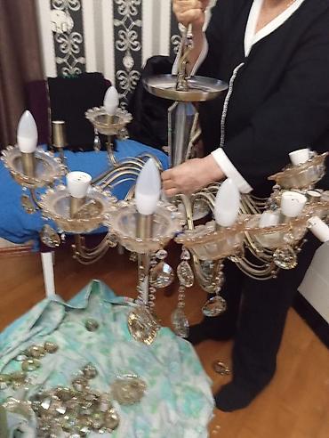 İşıqlandırma: Çılçıraq, 8 lampa, Metal — 1
