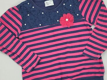 bluzka w różowe paski: Bluzka, 3-4 lat, 98-104 cm, stan - Dobry