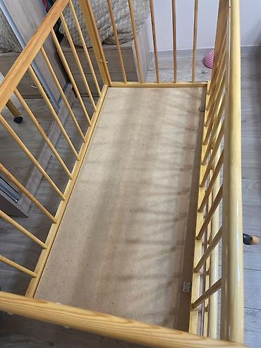 bunk bed: Детская односпальная кровать, Б/у, Для девочки, Для мальчика, С бортиком, Дерево, Самовывоз — 5