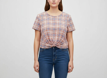 koszula w kratę damska h m: H&M, Bluzka damska, rozmiar XL