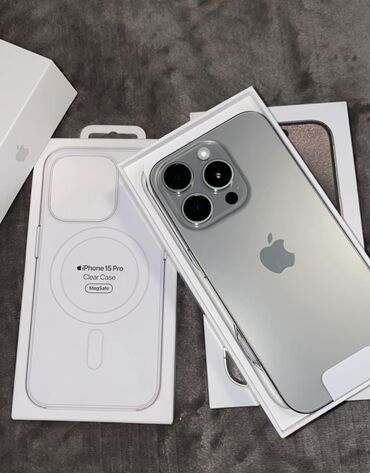 iphone 15 чехол: IPhone 15 Pro, Новый, 512 ГБ, White Titanium, Кабель, Стилус, Коробка, 100 %