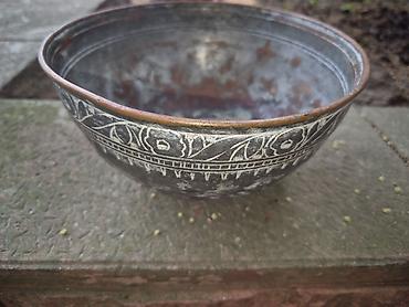 antik samovar: Qədimi naxışlı 150 illik bəlkə daha qədim - Material: mis əsaslı - — 1