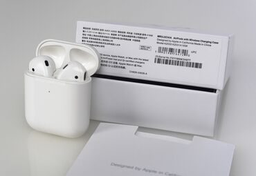 аирподс 1 оригинал: Вкладыши, Apple, Новый, Беспроводные (Bluetooth), Классические
