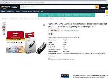 Kese za usisivače: Canon original mastilo – PGI‑270 PGBK + CLI‑271 (BK/C/M/Y) – XL — 9