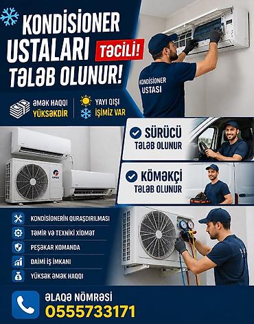 kondisioner ustası vakansiya: Təmir, Split kondisionerlər, Quraşdırılma — 1