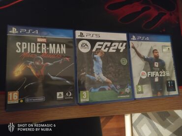 Игры для PlayStation: Обмен или продажа Spiderman MM: PS4 - 2000. FC24: PS4 - 1500 fifa23