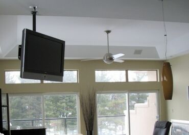 Установка телевизоров: Кронштейн для телевизора поворотно-наклонный с регулировкой высоты — 5