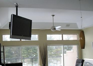 Установка телевизоров: Кронштейн потолочный для телевизора и монитора поворотно-наклонный с — 2