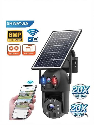 thinkware z5000 plus: Солнечная Wi‑Fi камера видеонаблюдения SHIWOJIA 6MP UltraHD - — 1