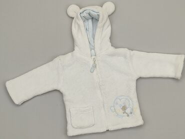 sweterek dla niemowlaka z kapturem na drutach: Світшот, 3-6 міс., стан - Хороший