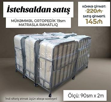 Ortopedik qatlanan çarpayı – 19 sm qalınlığında rahat matrassla