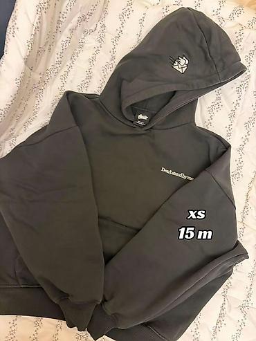 Unisex kapüşonlu sweatshirt - Rəng: tünd boz - Ölçü: XS (şəkildə “xs lalafo.az -da Unisex kapüşonlu sweatshirt - Rəng: tünd boz - Ölçü: XS (şəkildə “xs