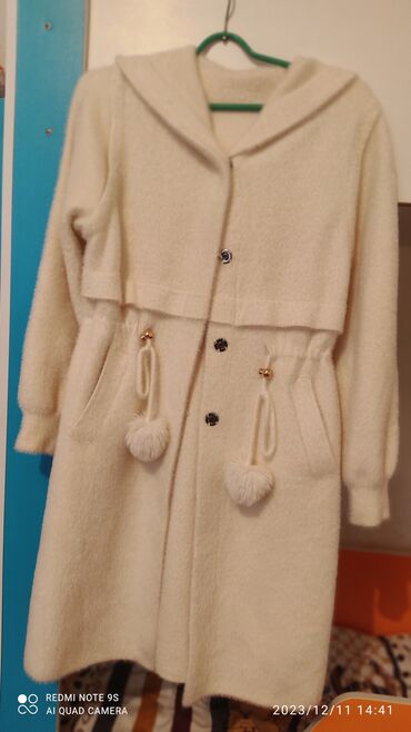 верхняя одежда женская: Пальто, Осень-весна, Альпака, M (EU 38)