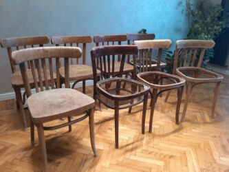 Stullar: Mətbəx üçün, İşlənmiş, Qatlanmayan, Stul