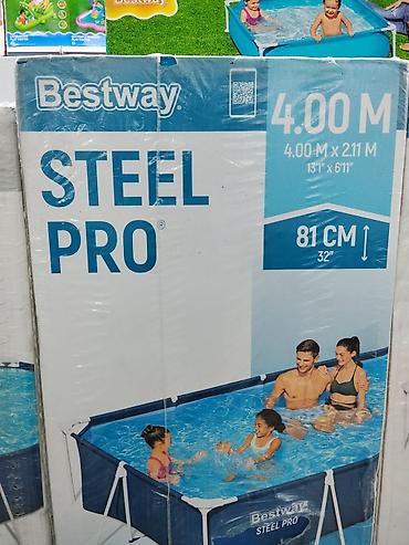 Каркасный бассейн Bestway Steel Pro - Форма: прямоугольный - Размеры