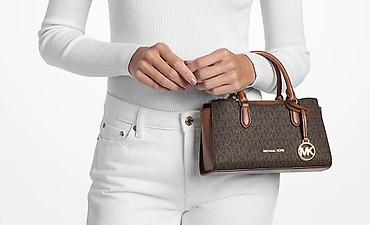 fendi cantalar: Michael Kors “MK” loqolu çiyin/əl çantası - Model: Satchel tipli — 2