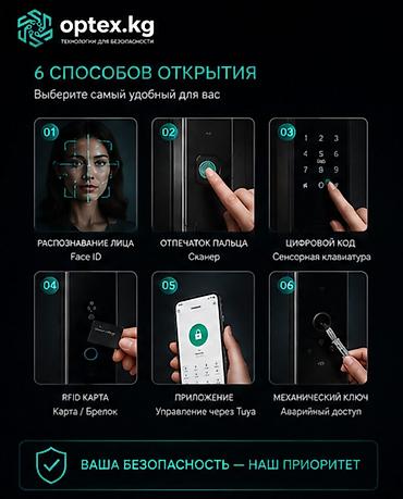 умные двери в квартиру: Умный дверной замок GY-DDL2 — Face ID, отпечаток, Wi-Fi и приложение — 2