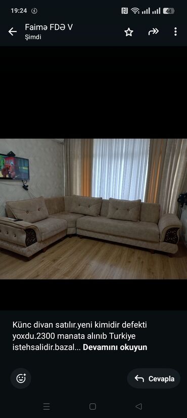 угловой диван в баку: Künc divan