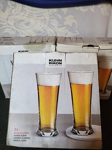 Čaše: Case za pivo kristal Kuhn Rikon. Case sve na njima odsjaj od — 3